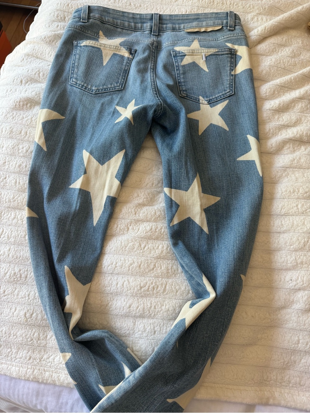 Stella McCartney Blue Star Print Women's Jeans - Picture 2 of 9